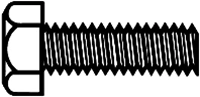 Brass Hex Head Screws 3/8 x .047 Shiny & Solid Pack of 12 Fasteners for Your Projects