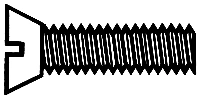 Brass Flat Head Screws 3/8" x .047" - Pack of 12